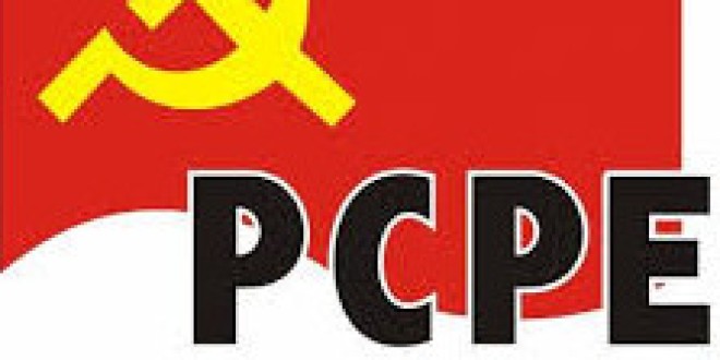 El PCPE a la portada de la web de les FARC-EP
