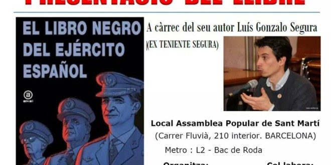 Presentació del llibre: “El libro negro del Ejército Español”.