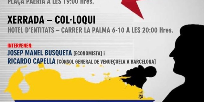 Acte a Lleida en suport a Veneçuela