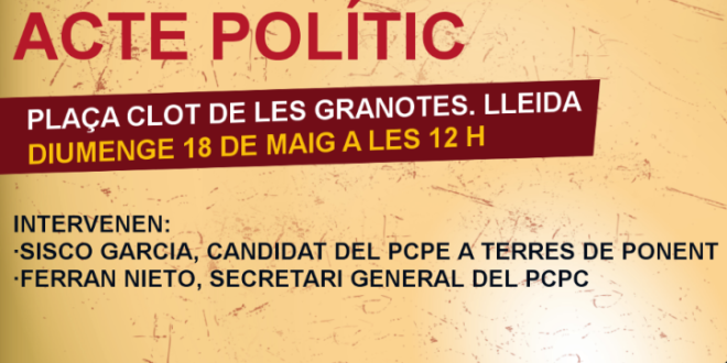Acte polític a Lleida