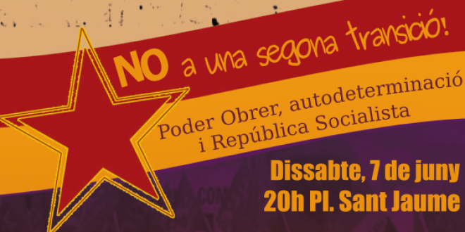 Concentració republicana a Barcelona