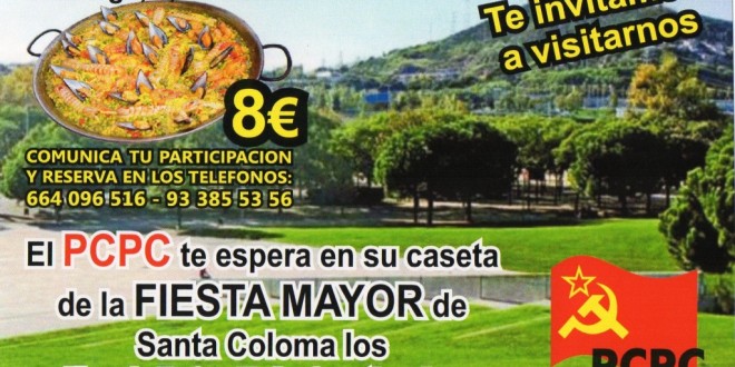 El PCPC a la festa major de Santa Coloma 2015