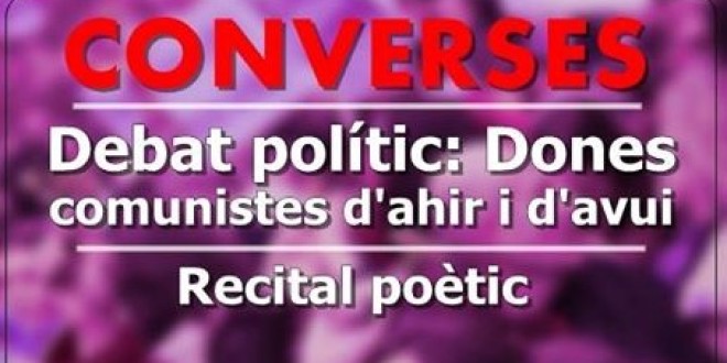 Debat polític i recital poètic dissabte 11 de Març