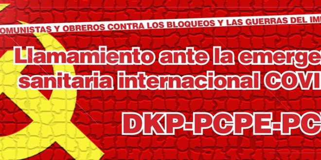 Llamamiento ante la emergencia sanitaria internacional – Covid-19